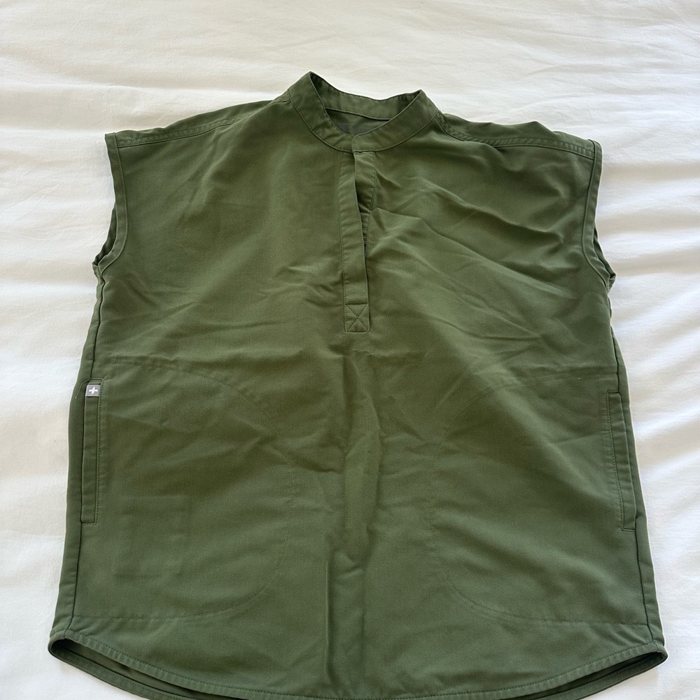 Figs Forest Green Rafaela Scrub top